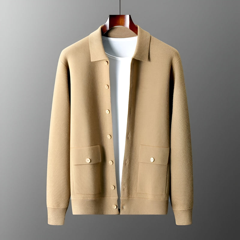Herren Cardigan Übergangsjacke - Leicht Langarm