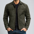 Herren Leder Übergangsjacke - Klassisch Leicht