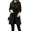 Damen Übergangs Trenchcoat – Lang Elegant