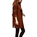Damen Übergangs Trenchcoat – Lang Elegant