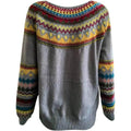 Damen Norweger Strickpullover – Langarm Warm