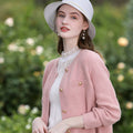 Damen Elegante Strickjacke - Langarm Cardigan Knopfleiste