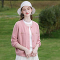 Damen Elegante Strickjacke - Langarm Cardigan Knopfleiste