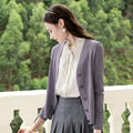 Damen Leichte Strickjacke - Eleganter Cardigan Langarm
