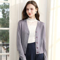 Damen Leichte Strickjacke - Eleganter Cardigan Langarm