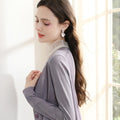 Damen Leichte Strickjacke - Eleganter Cardigan Langarm