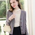 Damen Leichte Strickjacke - Eleganter Cardigan Langarm