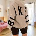 Damen Oversized Hoodie Grafik - Streetwear Pullover