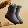 Damen Schneestiefel Wasserdicht Rutschfest - Bequem Langlebig