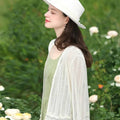 Damen Sommer Häkel Cardigan – Leicht Offen Getragen