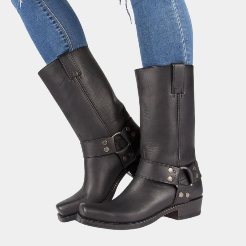 Damen Vintage Cowboy Gummistiefel - Langlebig Bequem