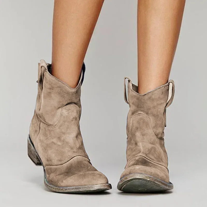 Damen Western Chelsea Boots - Bequem Kurzer Absatz