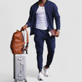 Herren Jogginganzug Sport Set - Zip-Jacke Slim Fit Jogger
