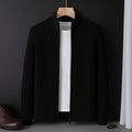 Herren Rippstrick Strickjacke – Stehkragen