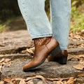 Herren Western Cowboy Stiefeletten - Quadratische Zehe
