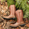 Herren Western Cowboy Stiefeletten - Quadratische Zehe
