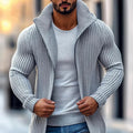 Herren Winter Strickjacke – Grobstrick Offen tragbar