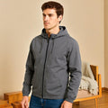 Herren Zip Hoodie Jacke - Leichte Windjacke