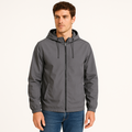 Herren Zip Hoodie Jacke - Leichte Windjacke