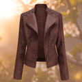 Stylische Damen-Lederjacke für einen modernen Look – Ava
