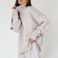 Warmer Rollkragenpullover aus Baumwollmischung für Herbst – Lena