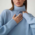Warmer Rollkragenpullover aus Baumwollmischung für Herbst – Lena