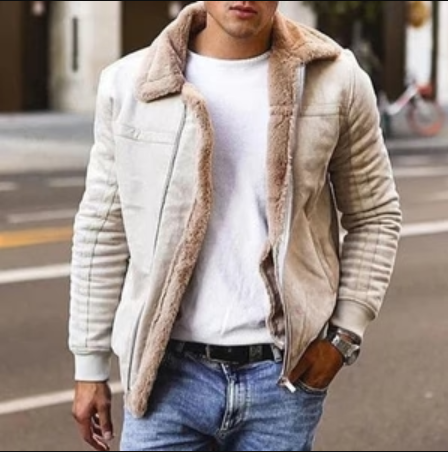 Gefütterte Winterjacke Herren warm & stylisch – Lukas