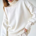 Warmer Rollkragenpullover aus Baumwollmischung für Herbst – Lena