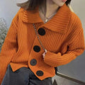 Herren Winter Strickjacke – Grobstrick Knopfleiste