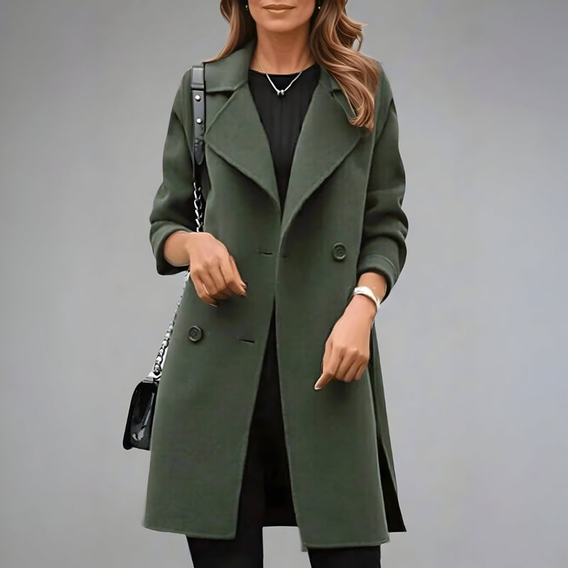 Damen Übergangs Trenchcoat – Lang Elegant