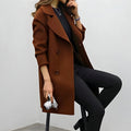 Damen Übergangs Trenchcoat – Lang Elegant