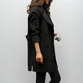 Damen Übergangs Trenchcoat – Lang Elegant