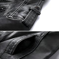 Herren Motorrad Lederjacke – Vintage Übergangsjacke langarm