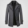 Herren Winter Woll Mantel – Warm Elegant