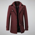 Herren Winter Woll Mantel – Warm Elegant