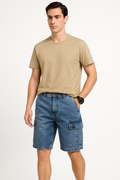 Cargo-Jeansshorts Herren mit Taschen Sommerlook – Ravo