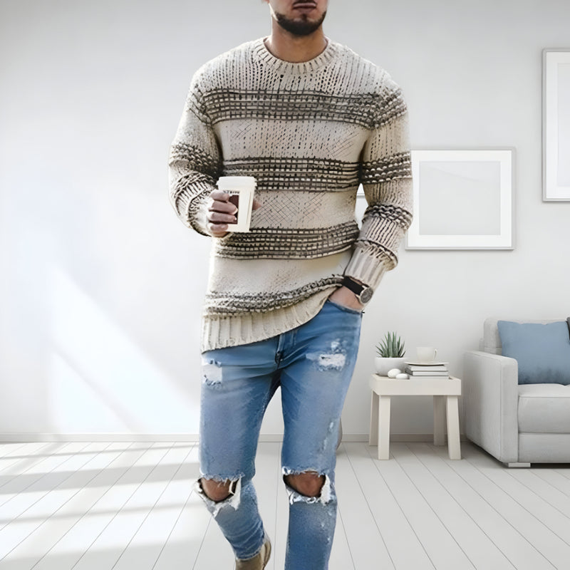 Herren Grobstrick Pullover – Warm Langarm