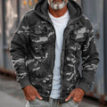 Herren Übergangsjacke Camouflage – Leicht mit Kapuze