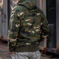 Herren Übergangsjacke Camouflage – Leicht mit Kapuze