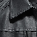 Men's Lapel Leather Biker Jacket 37377631X - Image 3