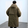 Herren Winter Trenchcoat - Lang Warm