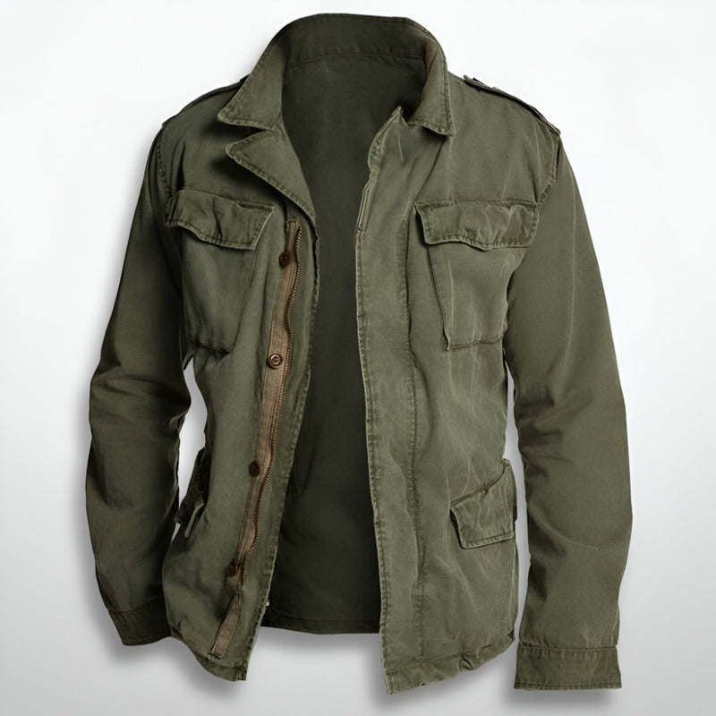 Herren Übergangsjacke Vintage - Leicht Mit Taschen