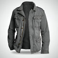 Herren Übergangsjacke Vintage - Leicht Mit Taschen