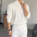 Herren Strickpullover mit Reißverschluss - Langarm Rollkragen