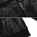 Premium hochwertige Lederjacke mit Kapuze für Herren - Image 5