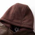 Premium hochwertige Lederjacke mit Kapuze für Herren - Image 6