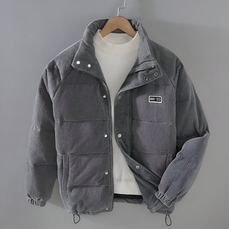 Herren Winter Cord Jacke – Warm Gepolstert