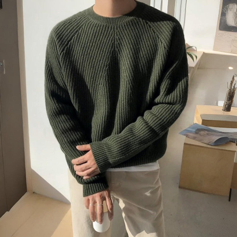 Herren Strickpullover - Warm Lang Geschnitten