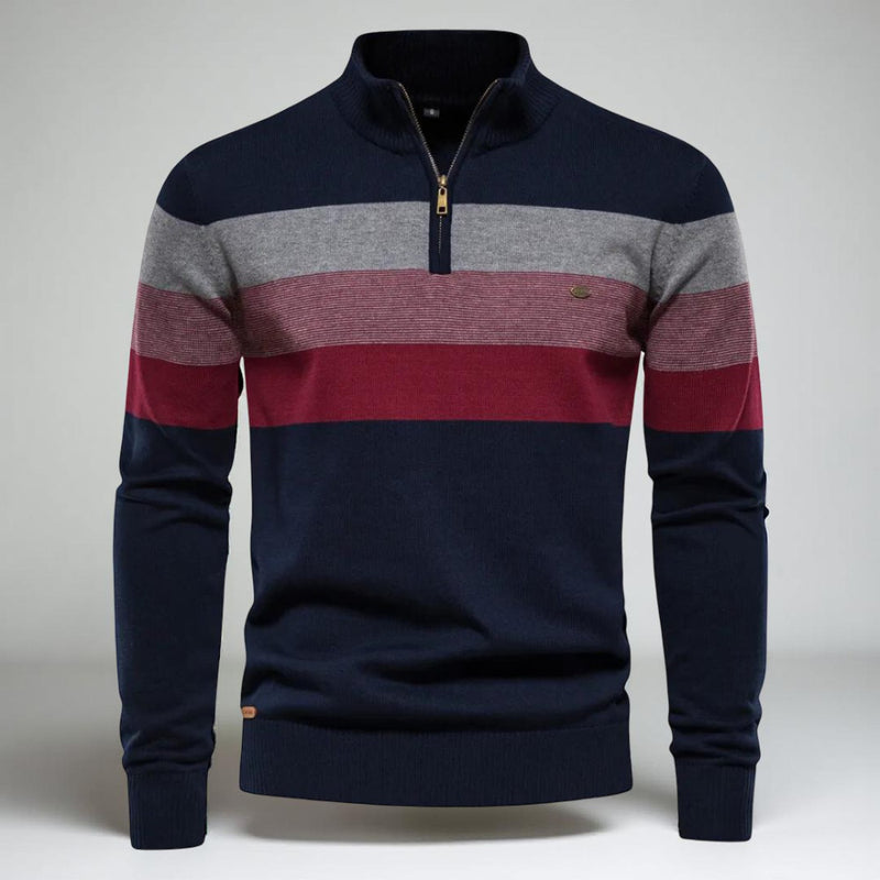 Herren Strick Pullover - Langarm Reißverschluss
