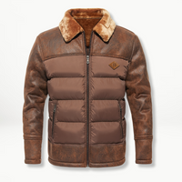 Warme Winterlederjacke für Herren – Siegfried